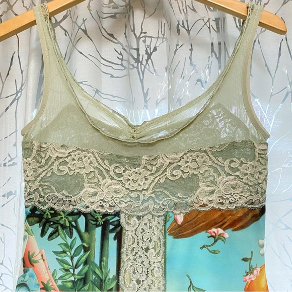 VINTAGE CASADEI BETTY BOOP SLEEVELESS MINI DRESS green blue gold - Picture 7 of 13